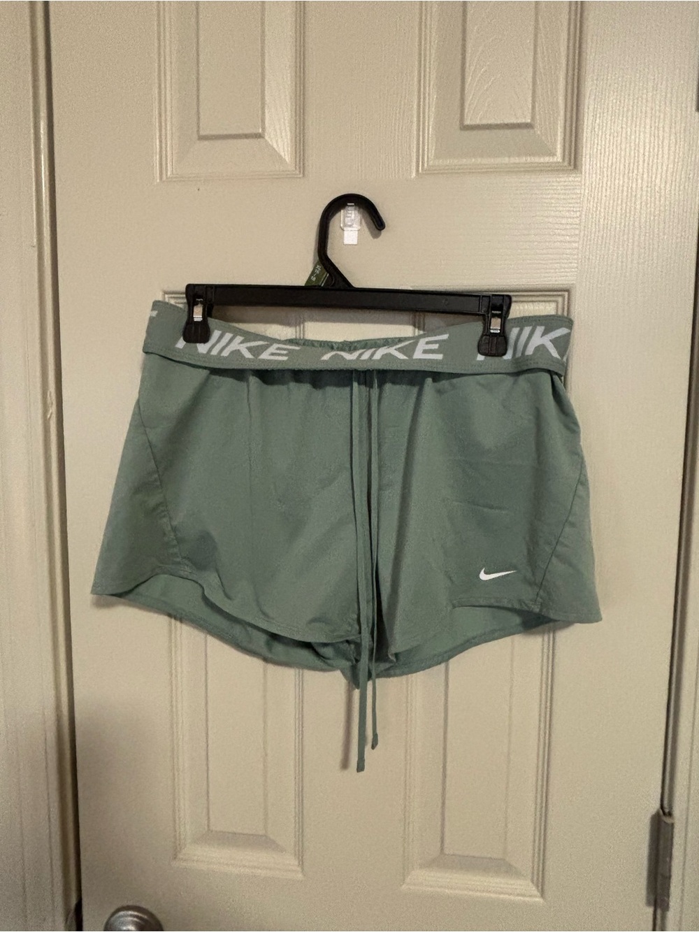 Nike Women's Sage Green Running Shorts Size Medium